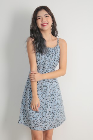 Leandra Floral Dress in Blue (MY)