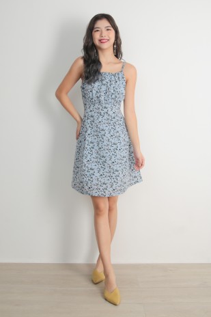 Leandra Floral Dress in Blue (MY)