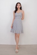 Darlyn Floral Dress in Grey (MY)