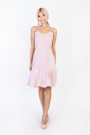 Alerie Flounce Dress in Pink (MY)