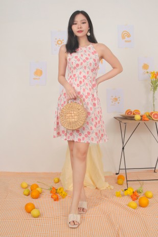 Luella Floral Dress in Nude Pink (MY)