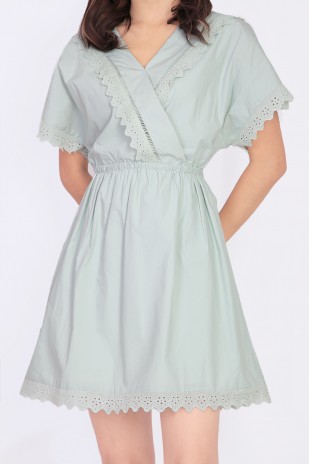 Jace Crochet Dress in Mint (MY)