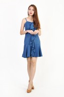 Lorelle Ruffles Flounce Dress in Blue (MY)