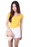 Candy Ruches Top in Yellow (MY)