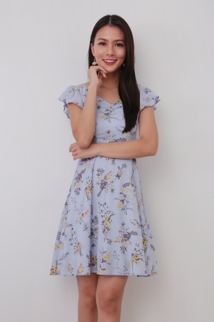 Melody Floral Dress in Blue (MY)