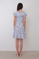 Melody Floral Dress in Blue (MY)