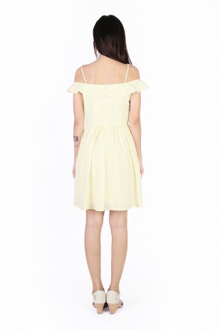 Bourdain Summer Stripes Dress in Yellow (MY)