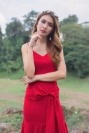 Remington Tiered Maxi Dress in Red (MY)