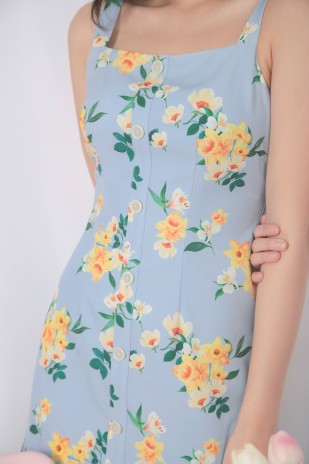 Laria Floral Dress in Blue (MY)