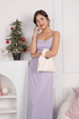 Givonne Smock Maxi Dress in Lilac