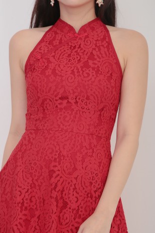 RESTOCK2: Selby Lace Cheongsam in Red