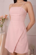 Zane Smocked Overlay Dress in Pink