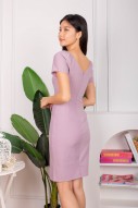 Morgana V-Back Dress in Lilac