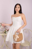Dess Tiered Dress in White