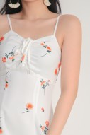 Janelle Floral Dress in White (MY)