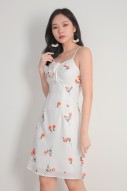 Janelle Floral Dress in White (MY)