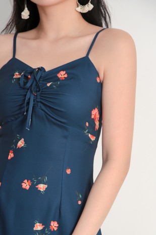 Janelle Floral Dress in Navy (MY)
