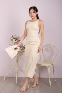 Amberlyn V2 Slit Maxi in Butter