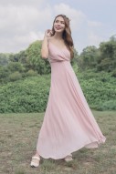 RESTOCK10: Yasmin Wrap Maxi Dress in Pink