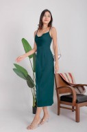 Ambrose Cowl-Neck Maxi Dress in Teal