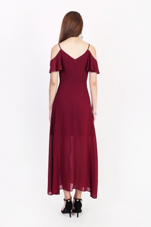 RESTOCK7: Antares Maxi Dress in Wine Red