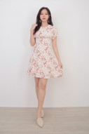 Callie Floral Dress in Cream (MY)