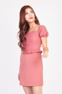 Raely Textured Workdress in Pink (MY)
