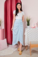 Kaethe Floral Skirt in Blue (MY)