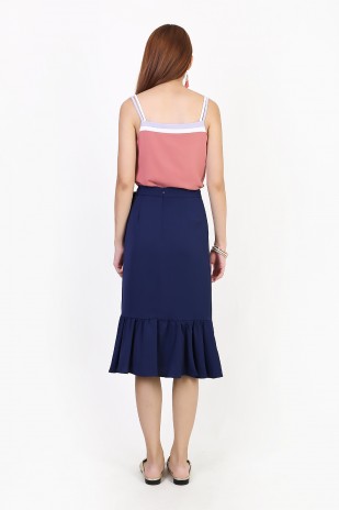 Betta Midi Skirt in Navy (MY)