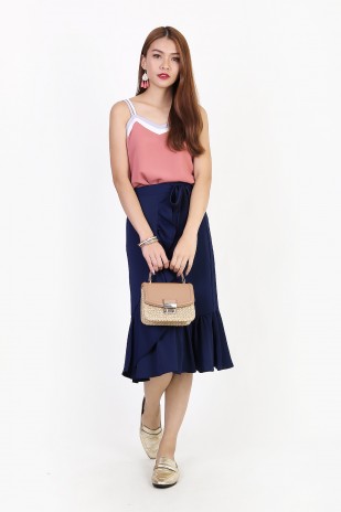 Betta Midi Skirt in Navy (MY)