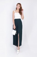 Yarra Slit Pants in Forest Green (MY)