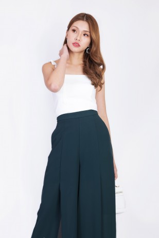 Yarra Slit Pants in Forest Green (MY)