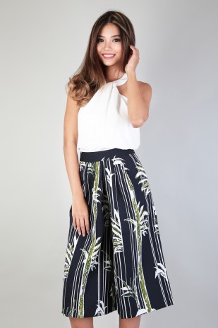 Jaxton Patterned Culottes in Navy (MY)