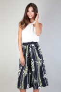 Jaxton Patterned Culottes in Navy (MY)