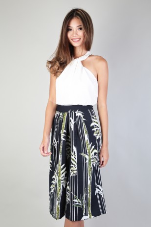 Jaxton Patterned Culottes in Navy (MY)