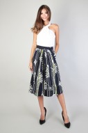 Jaxton Patterned Culottes in Navy (MY)