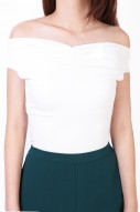Kindred Ruched Top in White (MY)