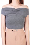 Kindred Ruched Top in Grey (MY)