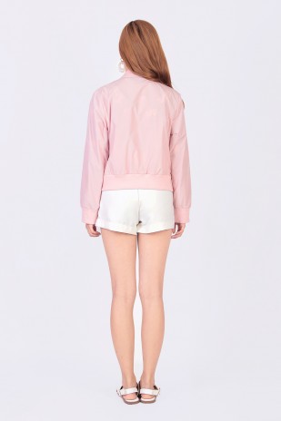 Reagan Bomber Jacket in Pink (MY)