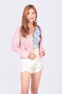 Reagan Bomber Jacket in Pink (MY)