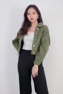 Willis Denim Jacket in Olive (MY)