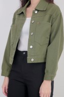 Willis Denim Jacket in Olive (MY)