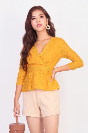 Nessa Crochet Top in Mustard (MY)