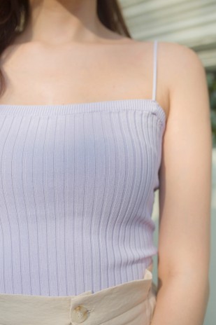 Channa Ribbed Top in Lavender (MY)