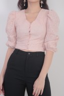 Stacey Eyelet Top in Pink (MY)
