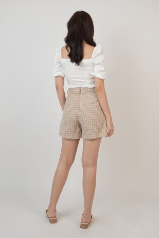 Aella Ruched Top in White (MY)