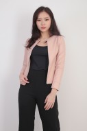 Carolle Leather Jacket in Pink (MY)