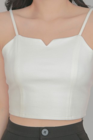 Alessio Crop Top in White (MY)