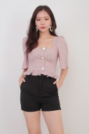 Mirabel Checkered Top in Pink (MY)