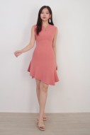 Pandora Flutter Dress in Rose (MY)